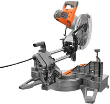 Load image into Gallery viewer, RIDGID 15 Amp Corded 12 in. Dual Bevel Sliding with 70 Deg. Miter Capacity and LED Cut Line Indicator