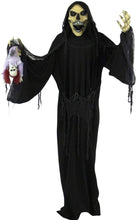 Load image into Gallery viewer, Haunted Hill Farm HHRPR-6FLSA Life-Size Animatronic Reaper, Indoor/Outdoor Halloween Decoration, Multi