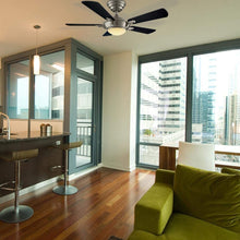 Load image into Gallery viewer, Hampton Bay 68044 Midili 44&quot; LED Indoor Brushed Nickel Ceiling Fan with Light Kit and Remote Control