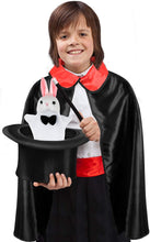 Load image into Gallery viewer, Click N&#39; Play Magician Pretend Play Dress Up Set with Accessories, Hat &amp; Rabbit Magic Tricks