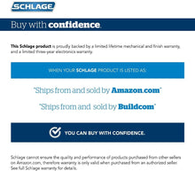 Load image into Gallery viewer, Schlage Sense Smart Deadbolt With Century Trim (Matte Black)