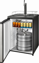 Load image into Gallery viewer, Insignia - 5.6 Cu. Ft. 1-Tap Beverage Cooler Kegerator - Stainless steel