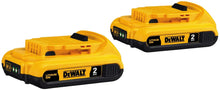 Load image into Gallery viewer, DEWALT 20V MAX Battery, Compact 2.0Ah Double Pack (DCB203-2), Yellow