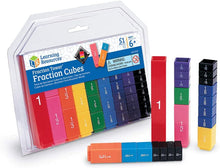 Load image into Gallery viewer, Learning Resources Fraction Tower Fraction Cubes, 51 Pieces