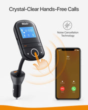 Load image into Gallery viewer, Anker Roav SmartCharge F3 Wireless Bluetooth 4.2 FM Transmitter for Car, Audio Adapter and Reciever Car Kit, 1.44 Inch Display, Dedicated App, Quick Charge 3.0, AUX Output, microSD Card Slot