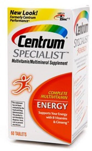 Centrum Specialist Energy Tabs 60 ea