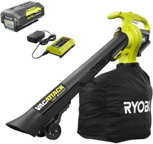 Load image into Gallery viewer, RYOBI RY40450 40-Volt Lithium-Ion Cordless Leaf Vacuum/Mulcher with 4.0 Ah Battery and Charger Included