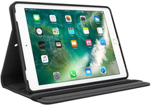 Load image into Gallery viewer, Targus VersaVu Classic Apple iPad (6th /5th gen), iPad Pro (9.7-inch), iPad Air 2 &amp; iPad Air Protective Case with Slim TriFold Stand Cover, Enhanced Audio, Secure Strap Closure, Black (THZ634GL)