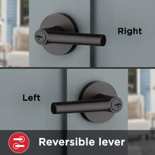Load image into Gallery viewer, Kwikset 91560-003 Milan Round Keyed Entry Lever Featuring SmartKey in Polished Chrome
