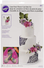 Load image into Gallery viewer, Wilton Gum Paste Outs Piece 28 PC GP FLOWERS CUT OUT SET