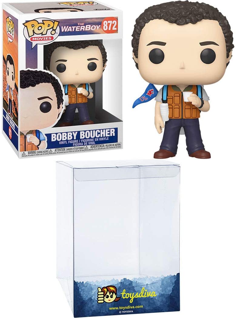 Bobby Boucher: Funk o Pop! Movies Vinyl Figure Bundle with 1 Compatible 'ToysDiva' Graphic Protector (872 - 46596 - B)