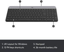 Load image into Gallery viewer, Logitech MK470 Slim Wireless Combo - Graphite