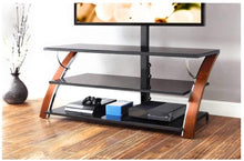 Load image into Gallery viewer, Whalen Payton Brown Cherry 3-in-1 Flat Panel TV Stand for TVs up to 65"