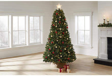 Load image into Gallery viewer, Home Accents Holiday 7.5 ft Westwood White Fir LED Pre-Lit Artificial Christmas Tree with 650 Warm White Lights