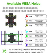Load image into Gallery viewer, Xinadda Commercial Electric XD2470 Full Motion TV Wall Mount Kit for 26 in. - 70 in. TVs