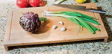 Load image into Gallery viewer, Lipper International Bamboo Wood Over-The-Sink/Stove Kitchen Cutting and Serving Board