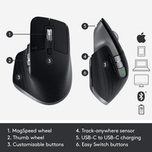 Load image into Gallery viewer, Logitech MX Master 3 Advanced Wireless Mouse for Mac - Bluetooth/USB