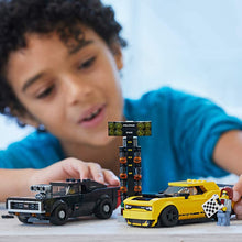 Load image into Gallery viewer, LEGO Speed Champions 2018 Dodge Challenger SRT Demon and 1970 Dodge Charger R/T 75893 Building Kit (478 Pieces)