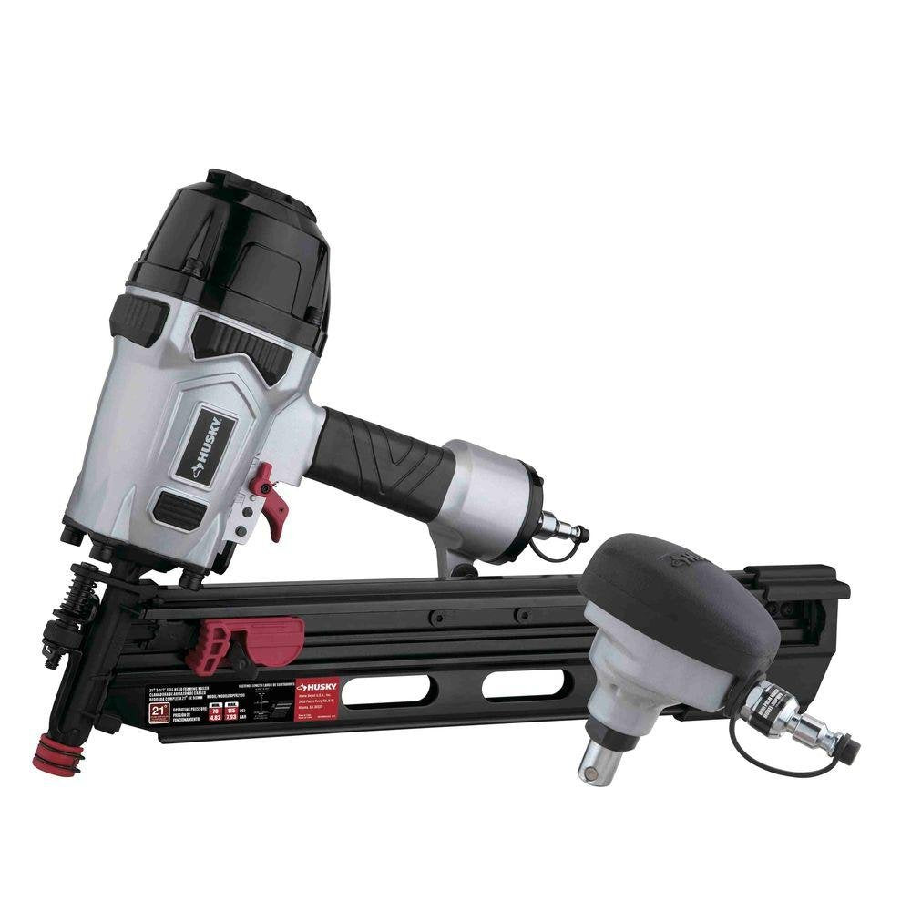 Husky Pneumatic 21-Degree Framing and Mini Palm Nailer Kit