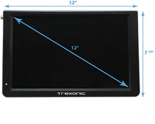 Load image into Gallery viewer, Trexonic Ultra Lightweight Rechargeable 12" LED TV With HDMI, SD, MMC, USB, VGA, Headphone Jack, AV Inputs and Output And Built-in Digital Tuner