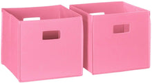 Load image into Gallery viewer, RiverRidge Home 2 Pc Folding Storage Bin Set