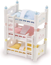 Load image into Gallery viewer, Calico Critters Triple Baby Bunk Beds