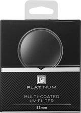 Load image into Gallery viewer, Platinum Series 58mm UV Lens Filter, Model: PT-MCUVF58, Clear