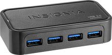 Load image into Gallery viewer, Insignia™ - 4-Port USB 3.0 Hub - Black