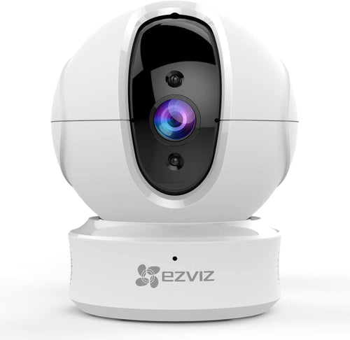EZVIZ C6CN 1080p Indoor Pan/Tilt WiFi Security Camera, 360° Coverage, Auto Motion Tracking, Two-Way Audio, Clear 30ft Night Vision, Supports MicroSD Card up to 256GB (Sold Seperately), 2.4GHz WiFi