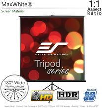 Load image into Gallery viewer, Elite Screens Tripod Series, Adjustable Multi Aspect Ratio Portable Indoor Outdoor Projector Screen