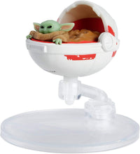Load image into Gallery viewer, Hot Wheels Star Wars The Child Hover Pram Inspired by “The Mandalorian” with Flight Stand for Display, for Kids of All Ages