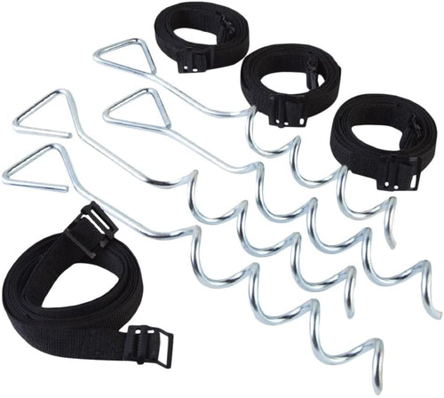 JumpKing Trampoline Anchor Kit , Black