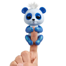 Load image into Gallery viewer, WowWee Fingerlings Glitter Panda -  Archie (Blue) - Interactive Collectible Baby Pet