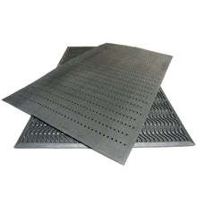 Load image into Gallery viewer, Rubber-Cal 03-213-BK Ultra Scraper Outdoor Rubber Commercial Entrance Mats, 3' x 5', Black
