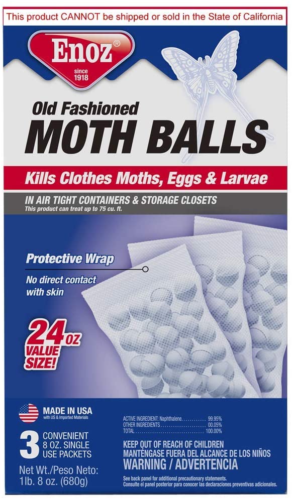 Enoz 32 oz. Naphthalene Moth Control Balls (1-Box)
