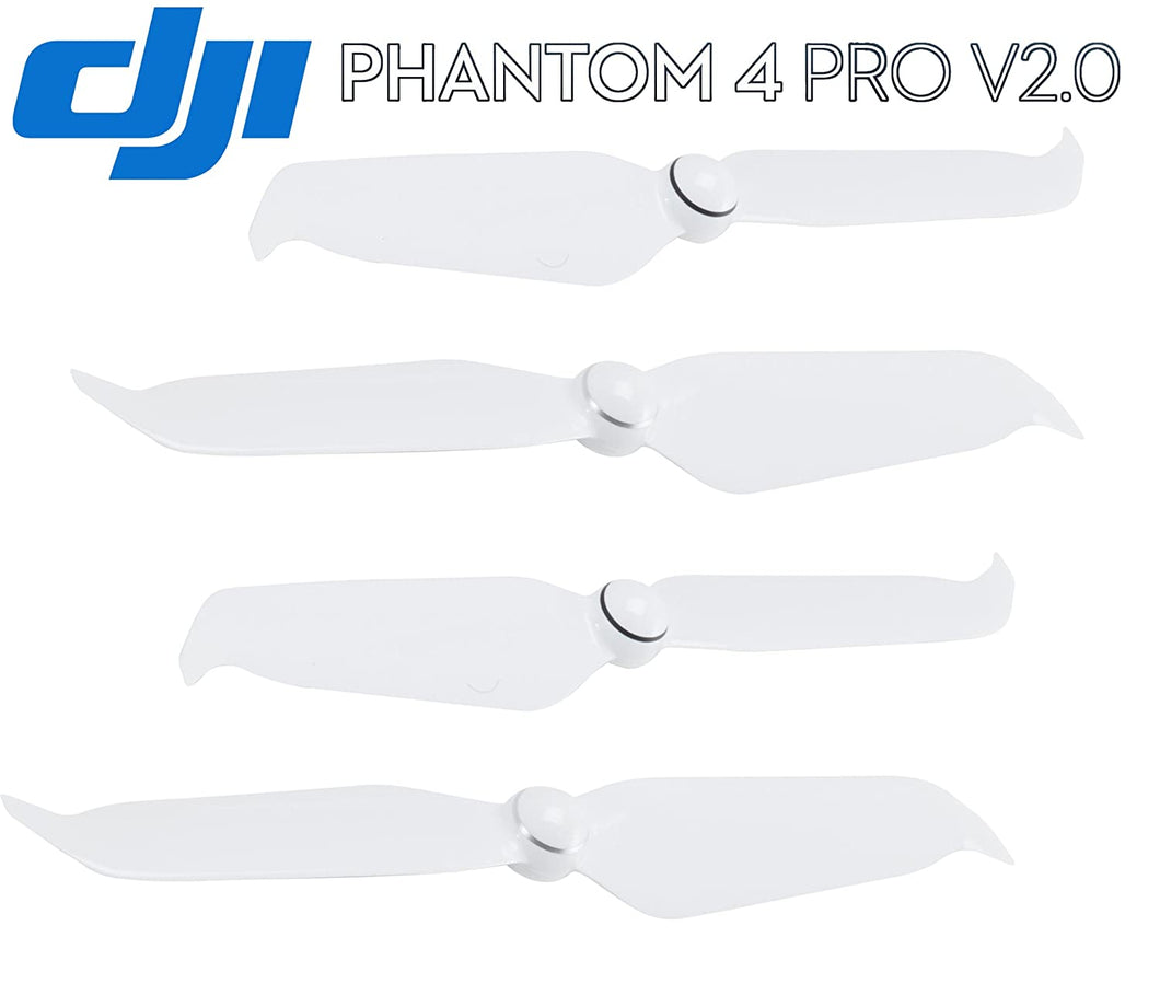 DJI Phantom 4 Pro V2.0 New 9455S Low-Noise Quick-Release Propellers 2 Pairs Pack,White with Luckybird USB Reader