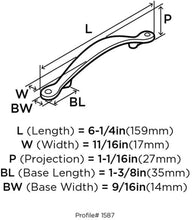 Load image into Gallery viewer, Amerock 1853569 Inspirations 3-3/4 in (96 mm) Center-to-Center Caramel Bronze Cabinet Pull