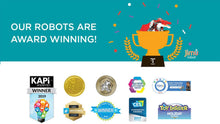 Load image into Gallery viewer, UBTECH JIMU Robot Mythical Series: Firebot Kit/ App-Enabled Building &amp; Coding STEM Robot Kit (606 Pcs), Red, Model:JRA0601