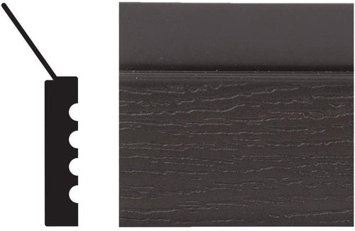 2149 7/16 in. x 2 in. x 84 in. PVC Composite Ideal Brown Garage Door Stop Moulding