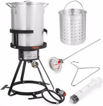 Load image into Gallery viewer, Barton 30-Quart Turkey Deep Fryer Pot Boiling Seafood Cajun Gas-Stove Burner Stand Injector Thermometer 37,000 BTU