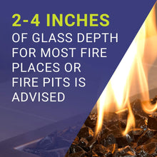 Load image into Gallery viewer, American Fireglass 10-Pound Fire Glass with Fireplace Glass and Fire Pit Glass