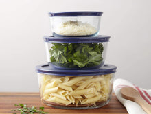 Load image into Gallery viewer, Pyrex 14-Piece Simply Store with Blue Covers, Clear