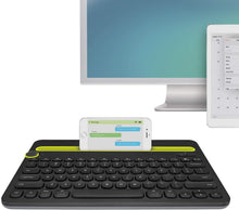 Load image into Gallery viewer, Logitech Bluetooth Multi-Device Keyboard K480 – Black – Works with Windows and Mac Computers, Android and iOS Tablets and Smartphones