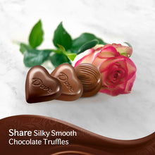 Load image into Gallery viewer, DOVE Valentine&#39;s Day Caramel Milk Chocolate Truffles Heart Gift Box 9.82-Ounce Tin 24 Pieces