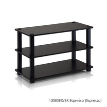 Load image into Gallery viewer, Furinno 13080DC/BK Turn-S-Tube 3-Tier Shoe Rack, Dark Cherry/Black