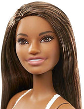 Load image into Gallery viewer, Barbie Doll USA Olympic Swimmer - African American Nikki Wearing White Swimming Suit with United States Flag Inspired Print ~ Go Team USA