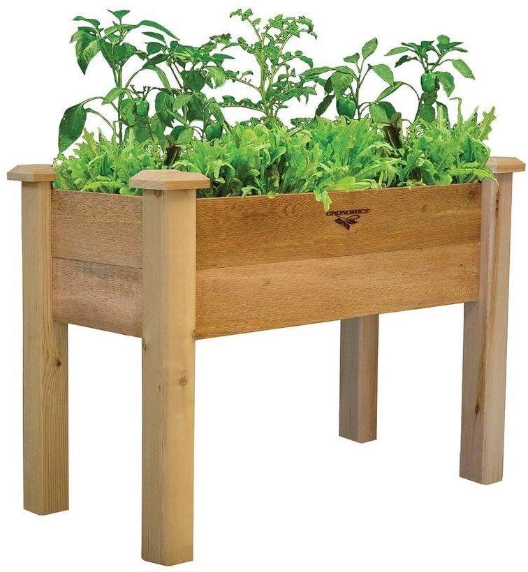 Gronomics Rustic Elevated Garden Bed - 18x34x32-10