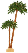 Load image into Gallery viewer, Home Accents Holiday 6 ft LED Artificial Palm Tree 2pk with 350 Warm White Lights