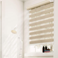 Load image into Gallery viewer, CHICOLOGY Free-Stop Cordless Zebra Roller Shades