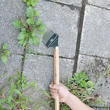 Load image into Gallery viewer, Nisaku NJP2516 Medium Handle Sidewalk and Garden Weeder, Authentic Tomita (Est. 1960) Japanese Stainless Steel, Blade Width 3.5", Polished 17.75" Wood Handle
